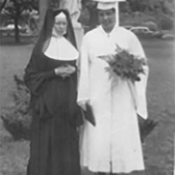 SSJ Associate Elaine Clyburn and Sr. Agnes Clare of the Buffalo SSJs